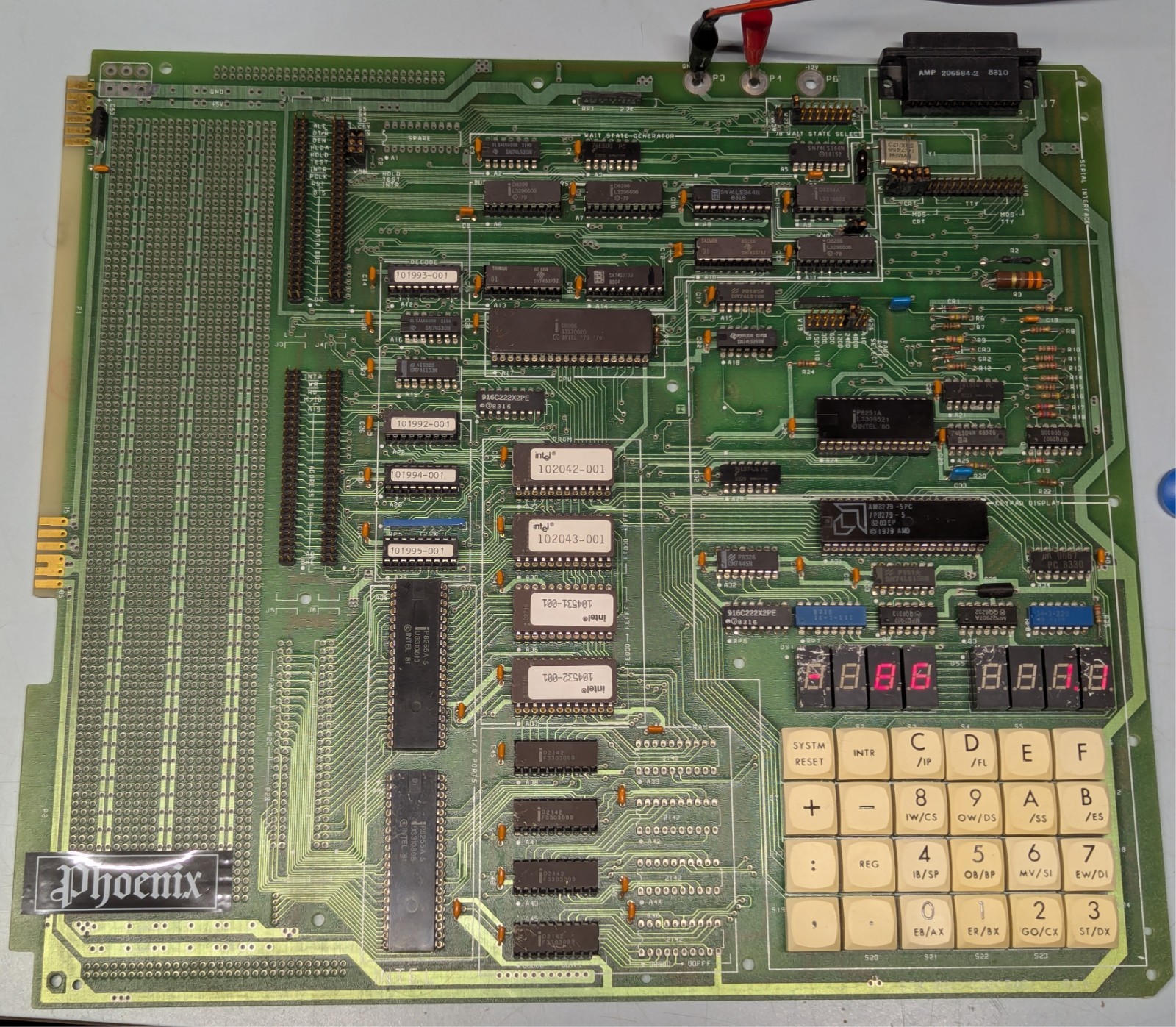 Intel SDK-86 8086 System Design Kit Trainer Board TESTED WORKING w/ Sign on