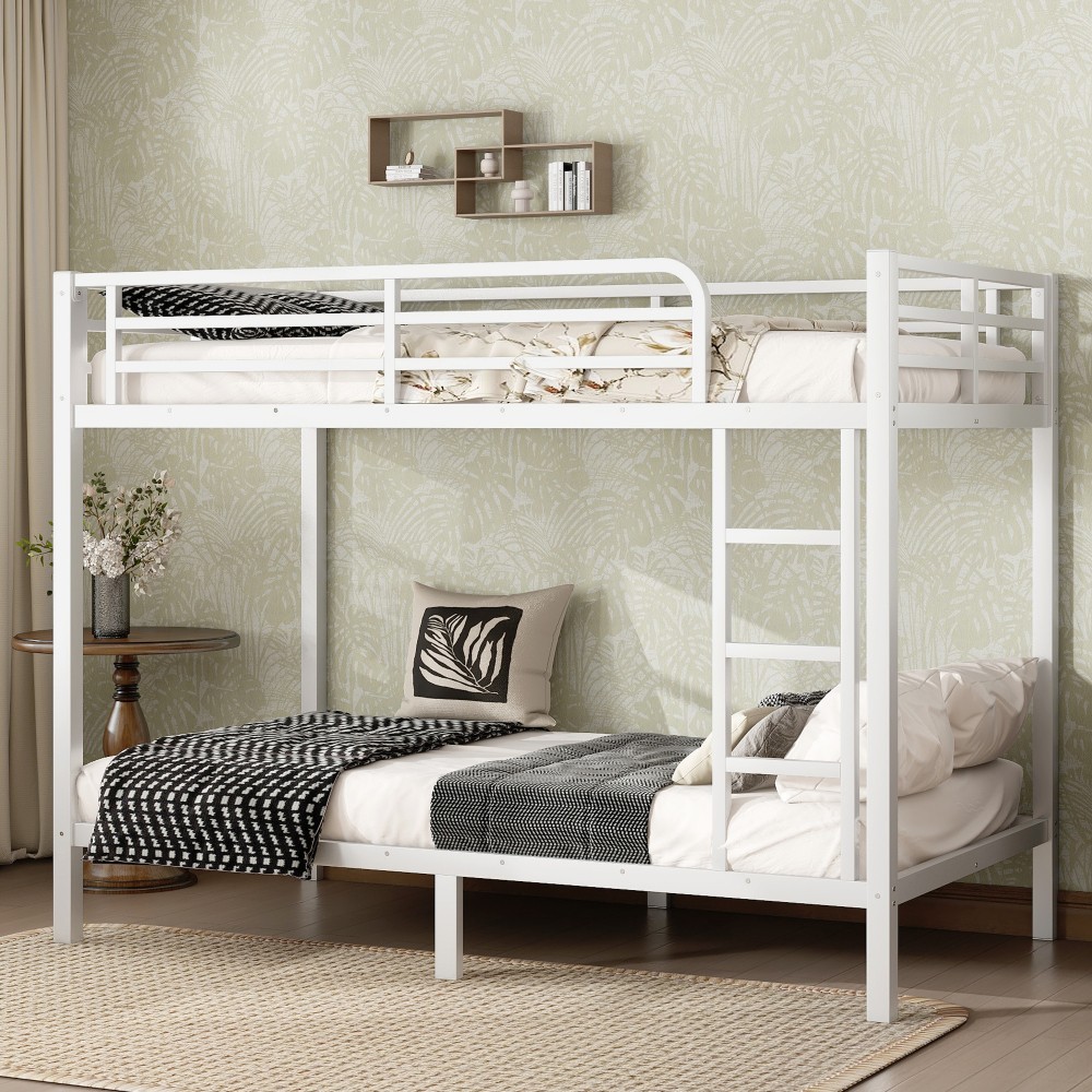 Twin XL Metal Bunk Bed for Adults & Teens, Space Saving, Noise Reduced