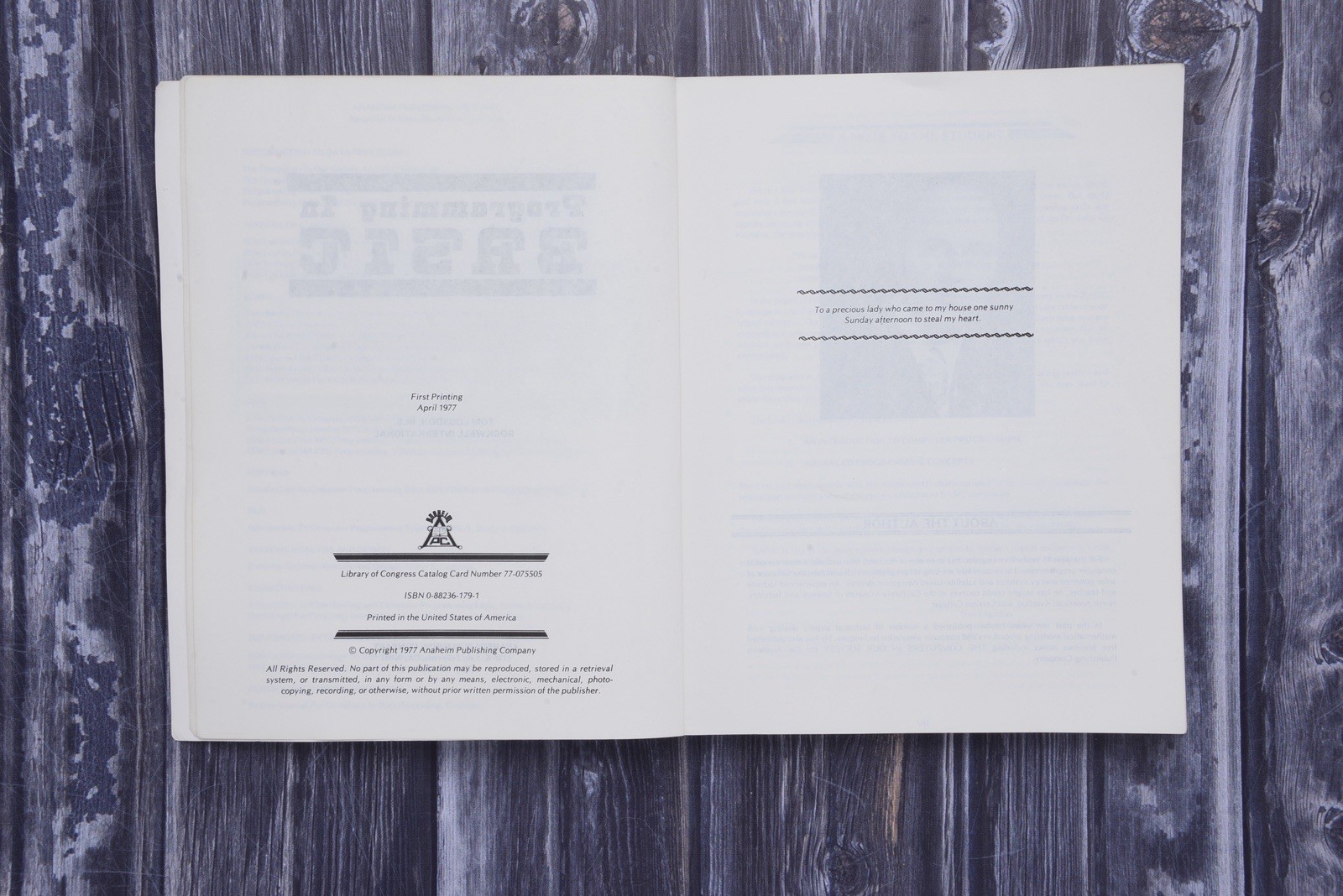 Vintage Commodore 64 VIC20 128 Atari 800 + Programming in Basic Tom Logsdon Book