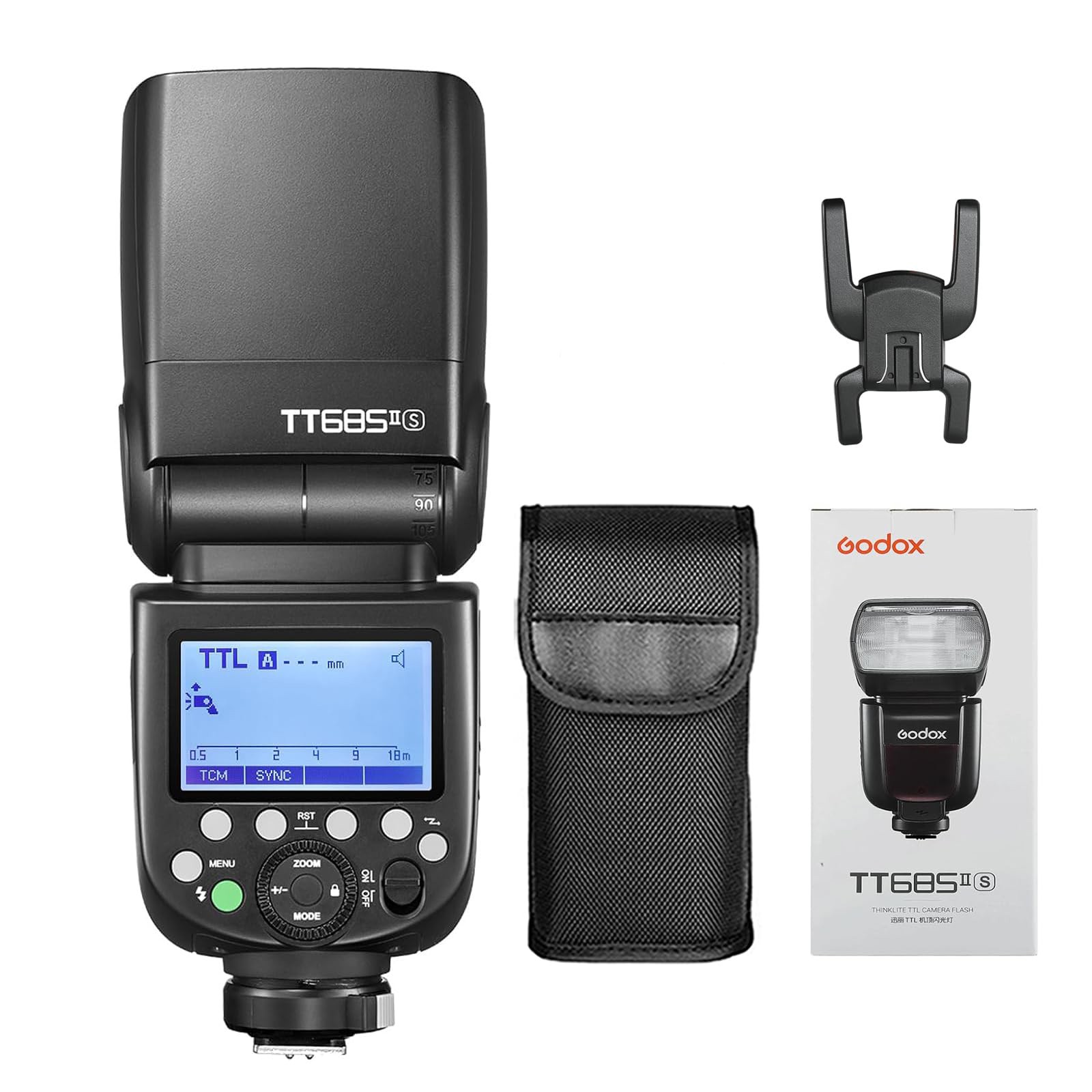 Godox TT685II-S Flash for Sony, TTL 1/8000s HSS 2.4G Wireless Flash Speedlight