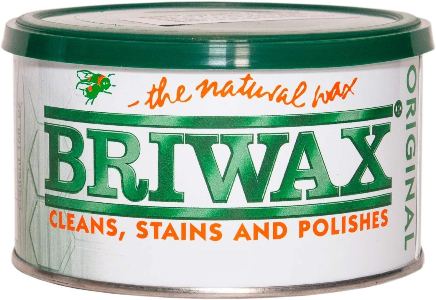 Briwax  (Dark Brown) Furniture Wax, Cleans, Stains, and Polishes. Dented Can