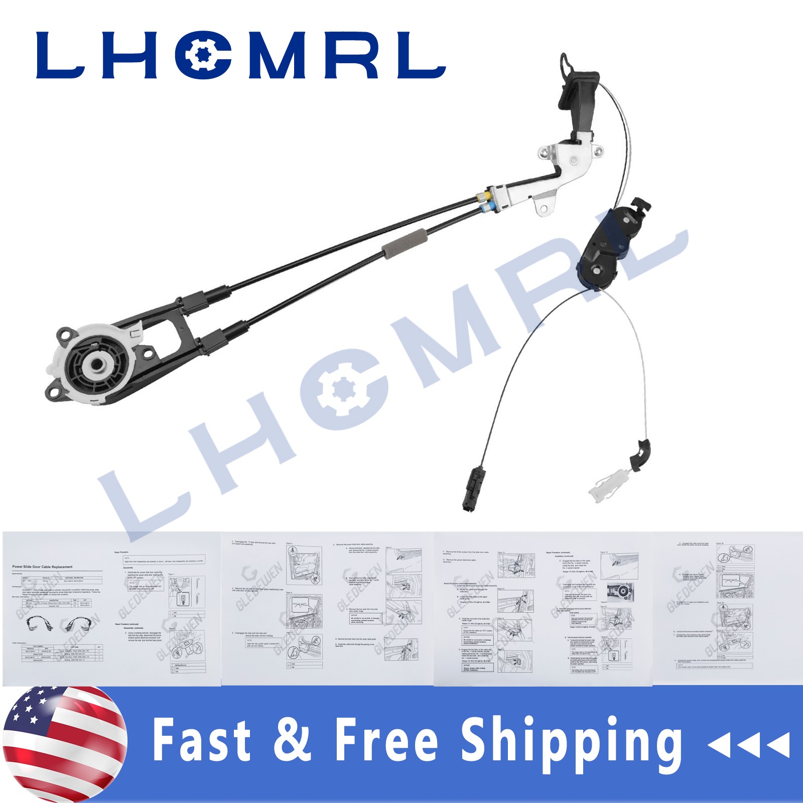 85015-08011/08010 Door Motor &Sliding Cable Assy for 2011-20 Toyota Sienna Right