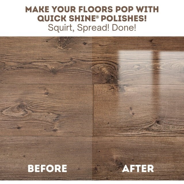 Quick Shine Multi-Surface Floor Finish, 64 fl oz Unscented Household Floor Clear