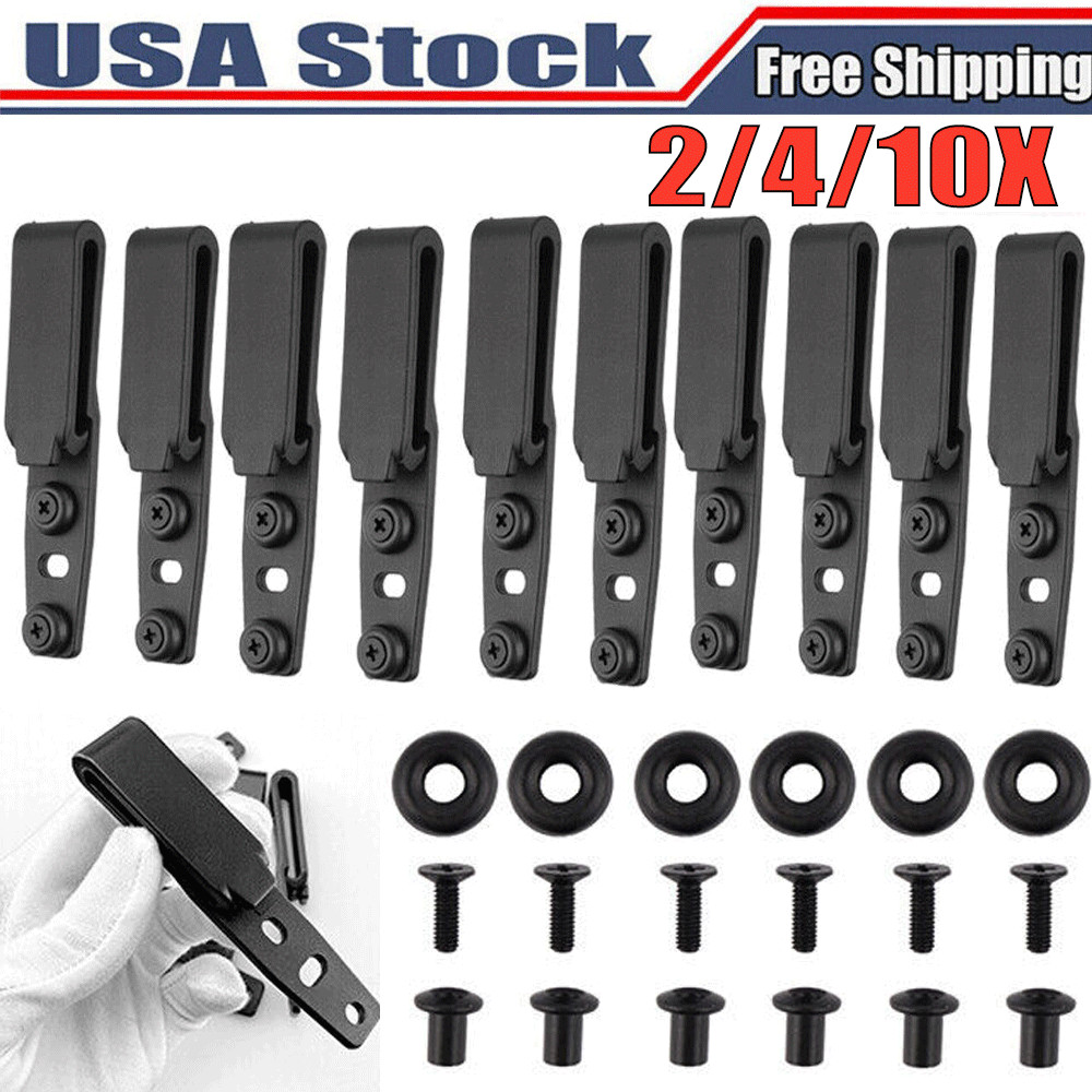 3-Holes Clip 2/4/10x Holster Hardware Belt Grip Screw Tuckable For IWB OWB Kydex