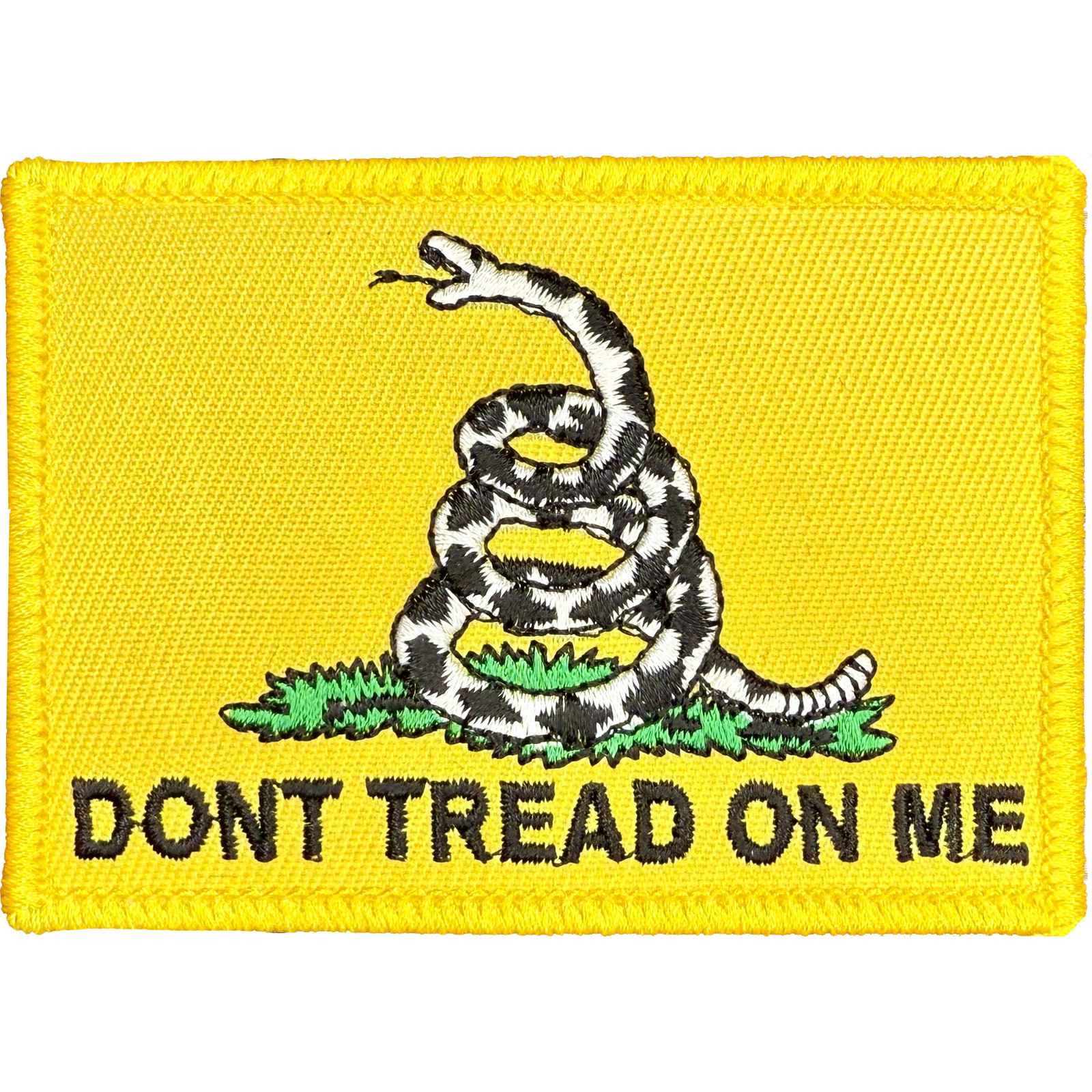 GADSDEN FLAG PATCH: Don't Tread on Me (YELLOW)