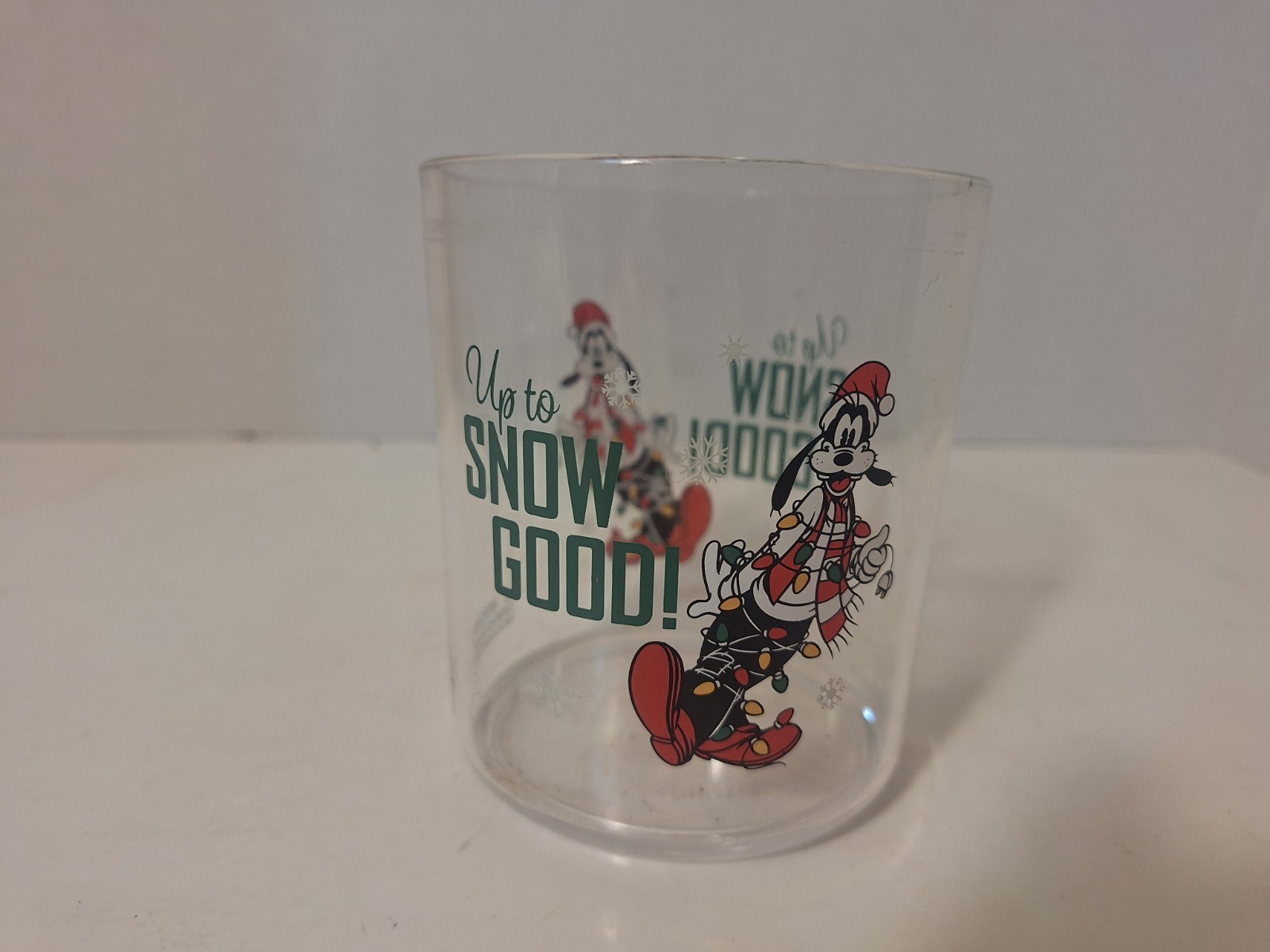 Mickey Mouse Acrylic tumbler 4 Christmas Holiday Cups Kohls 05/23