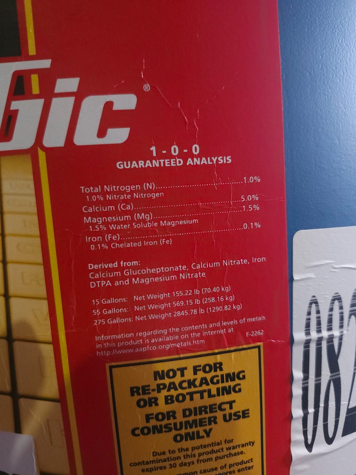 General Hydroponics Nutrients - CALi MAGic - 55gal Drum