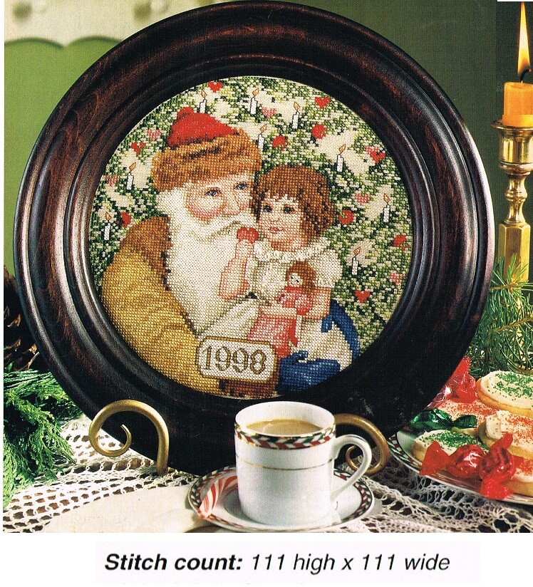 A VISIT WITH SANTA  CROSS STITCH PATTERN ONLY  GU - ERUS