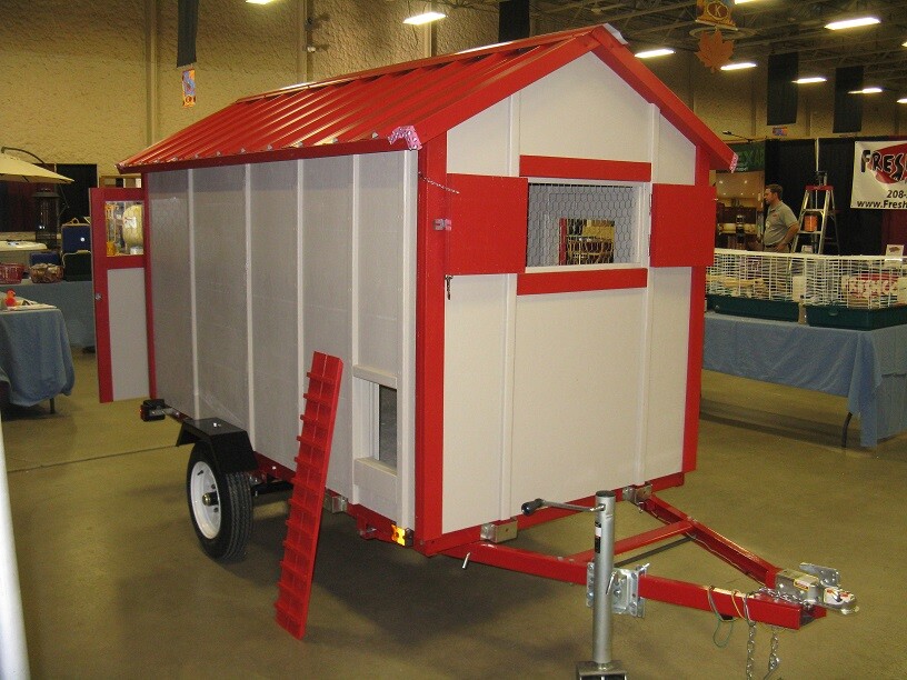 Chicken coop framing plan & material list, emailed version, Henherders wagon