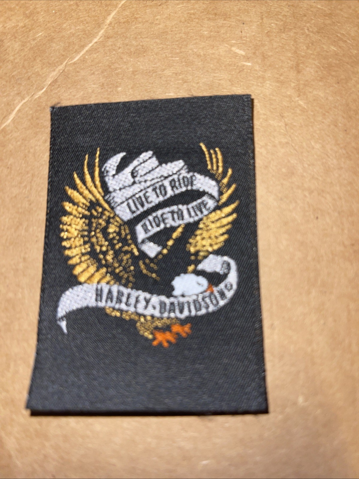 4 Small Harley Patches For Coat Or Vest