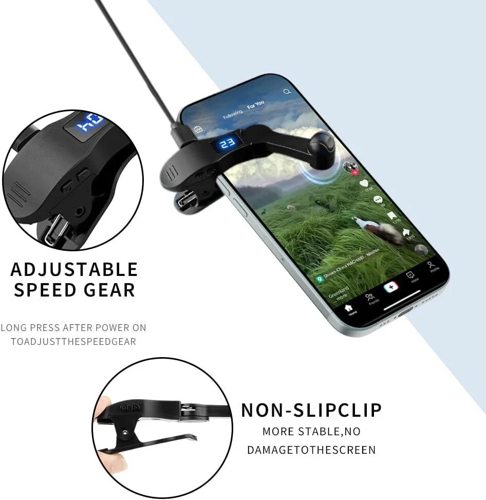 Rechargeable Automatic Clicker for Phone, Auto Screen Clicker Screen Device Gift