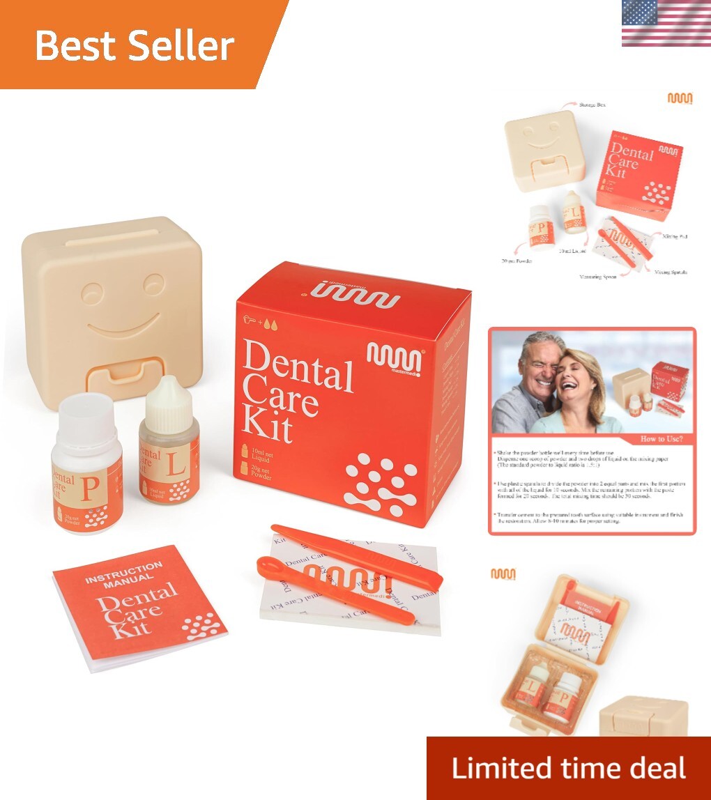 Complete Tooth Repair Kit - Self-Curing Zinc Oxide for Quick Dental Solutions