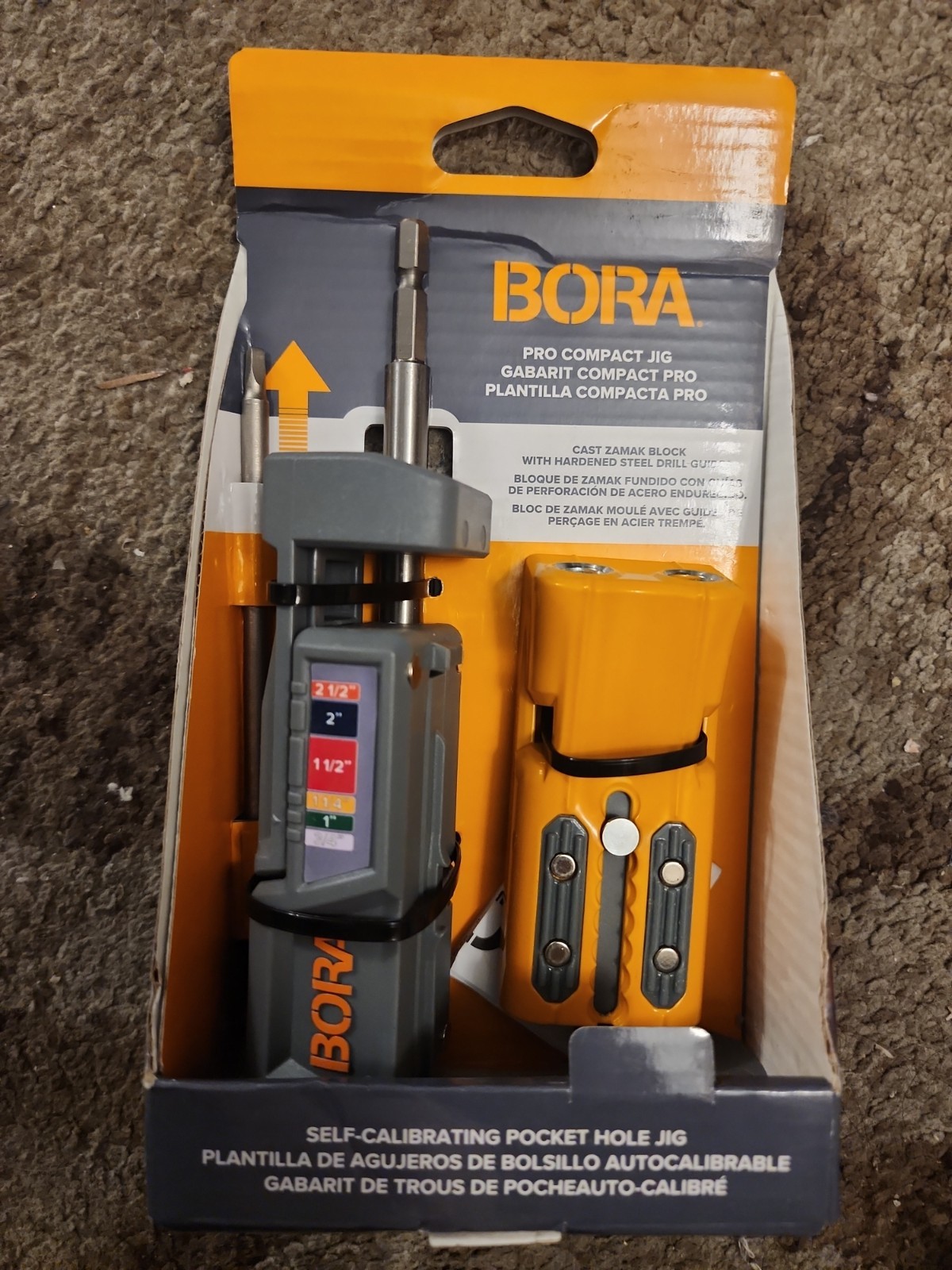 BORA Pro Compact Pocket Hole Jig Auto Adjusting Drill Guide Durable BRAND NEW