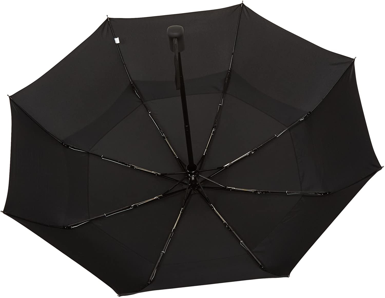 round Travel Umbrella with Auto Open/Close Button, Wind-Proof Compact Design, Wi