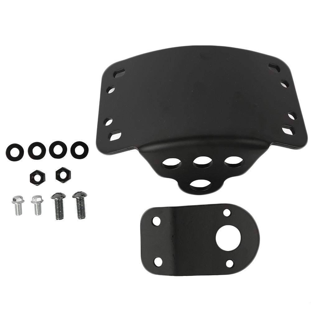 Side Mount License Plate Bracket Motorcycle Tail Light Holder For Aprilia Black