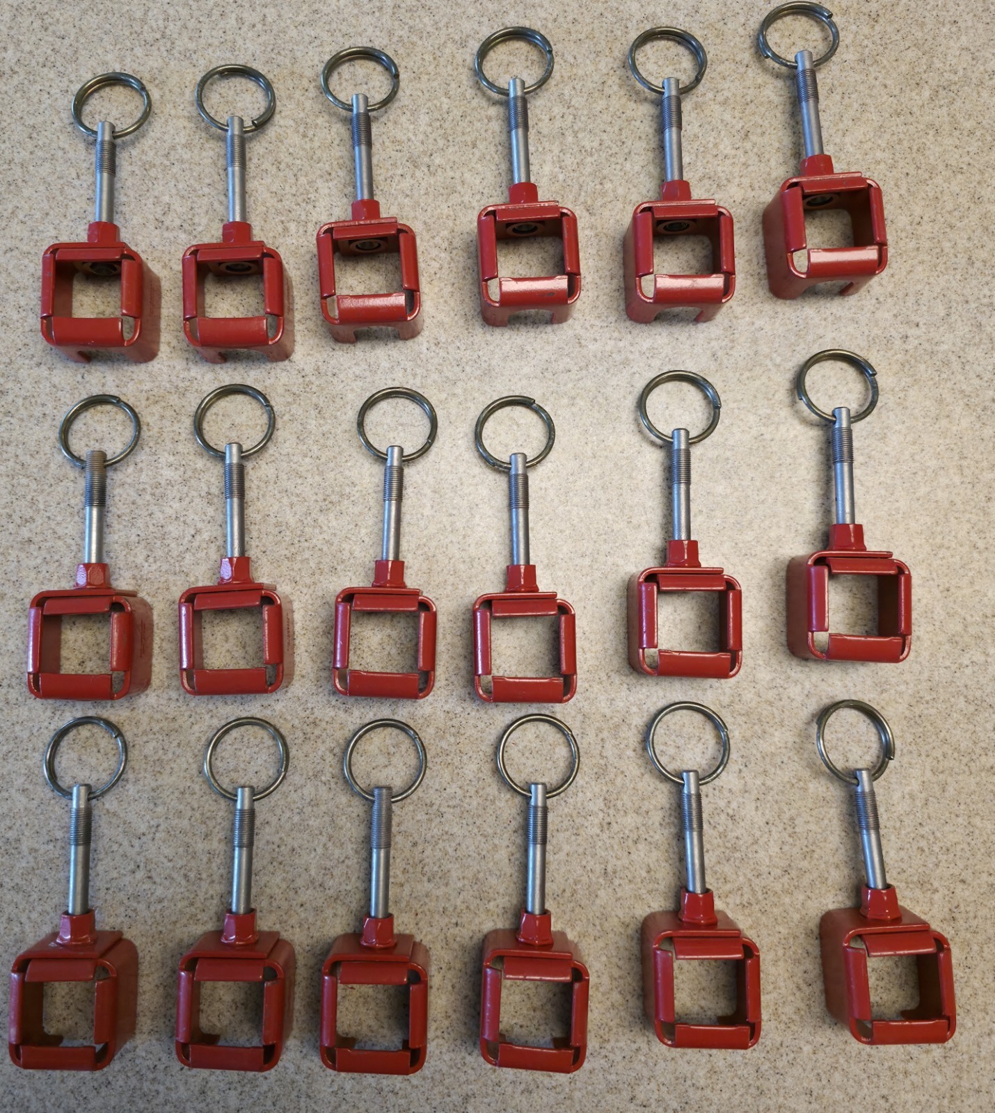 Box Of 18 USGI Red Blank Firing Adapter BFA 1005-00-118-6192 5.56mm  .223