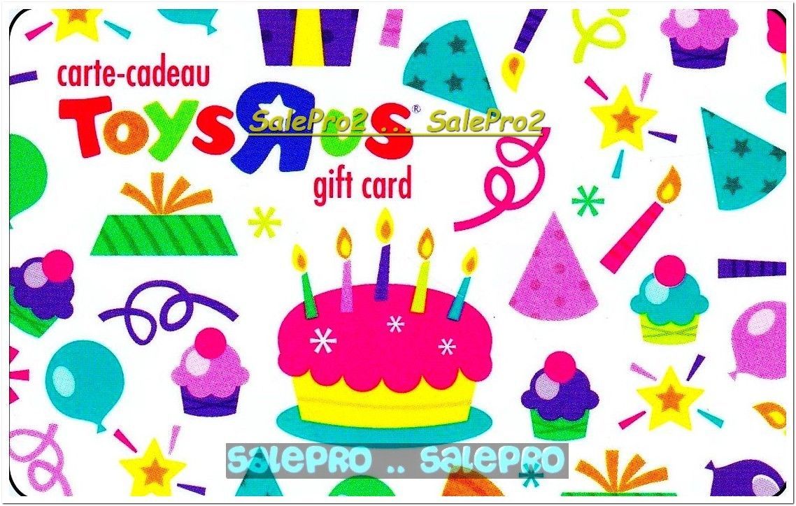 TOYSRUS 5TH CANDLE CAKE BIRTHDAY PARTY CUPCAKES BALLOONS COLLECTIBLE GIFT CARD