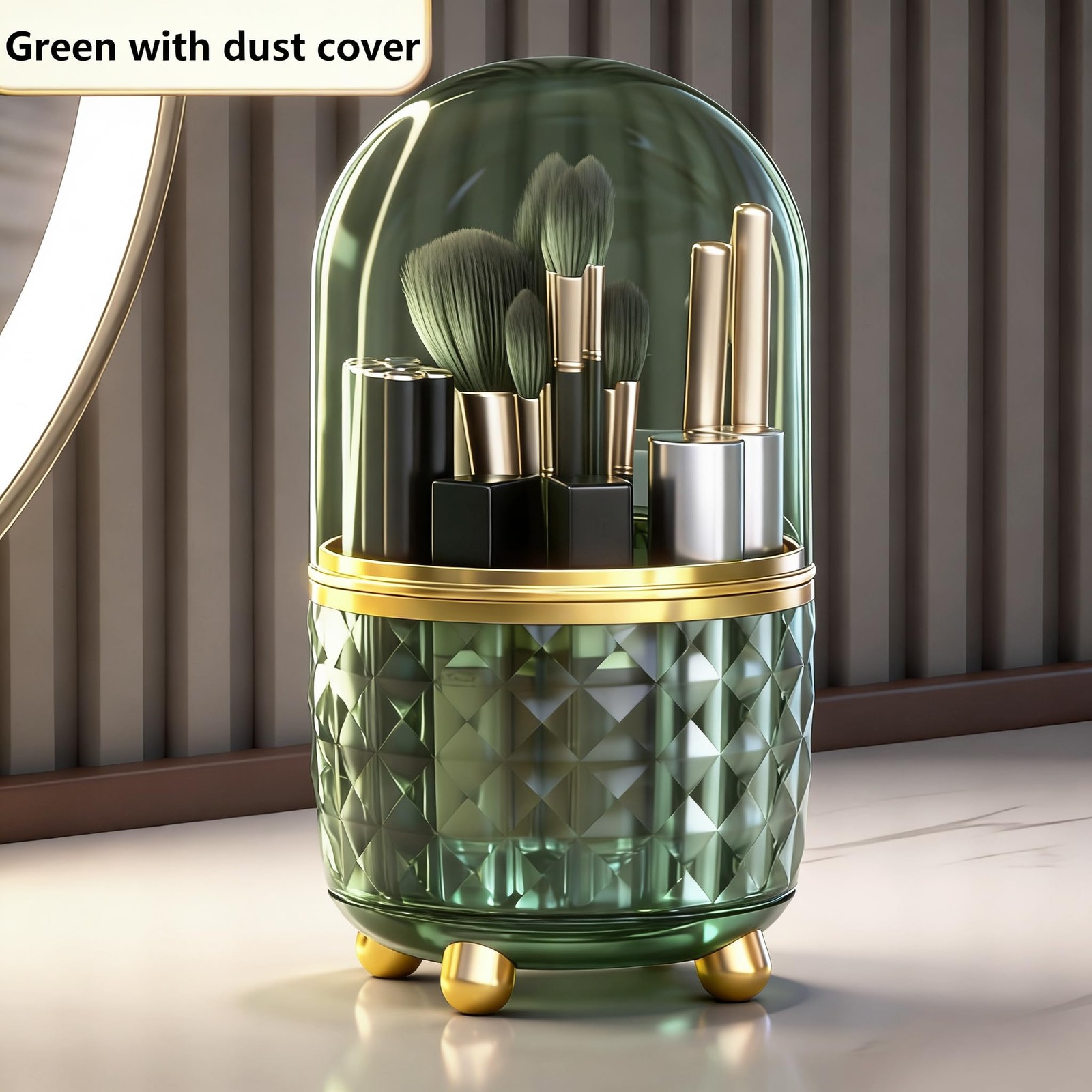 360° Rotating Dust-Proof Multi-Purpose Storage Organizer - Perfect for Silver...