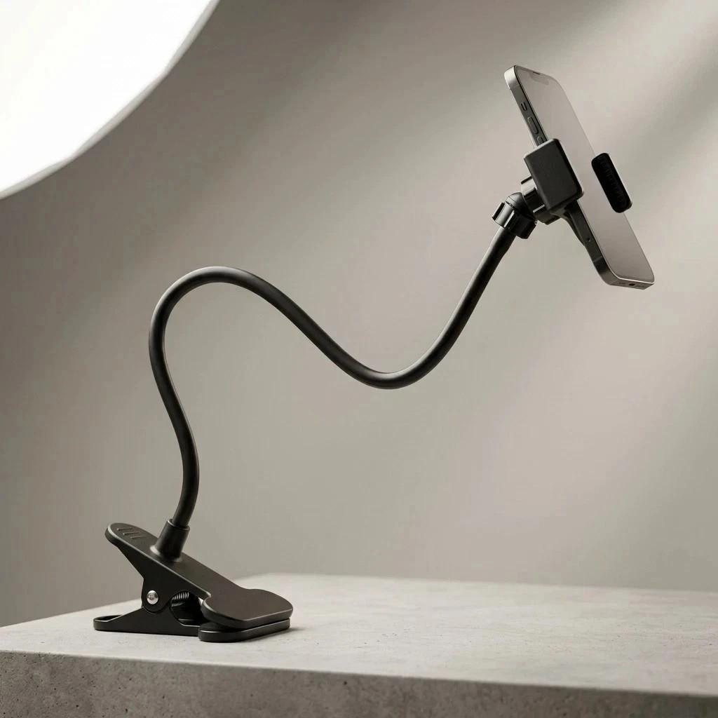 Universal Lazy Phone Holder Flexible Gooseneck Stand Clip Official Bed Desk Moun