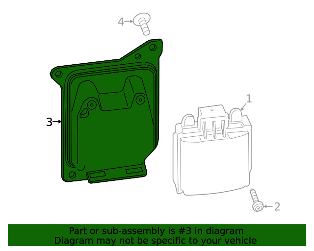 Genuine Ford Blind Spot Detection System Warning Sensor Bracket KB3Z-14D189-A