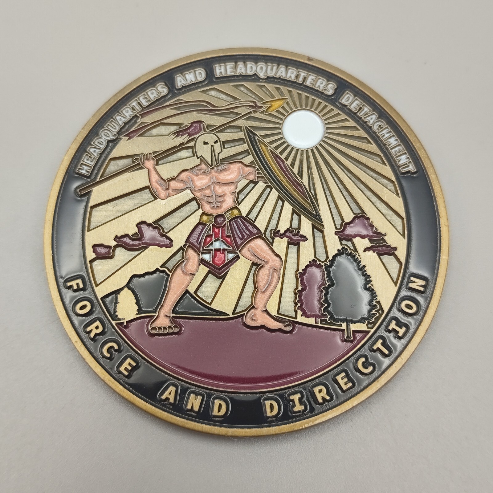 US Army Headquarters and Headquarters Detachment Challenge Coin