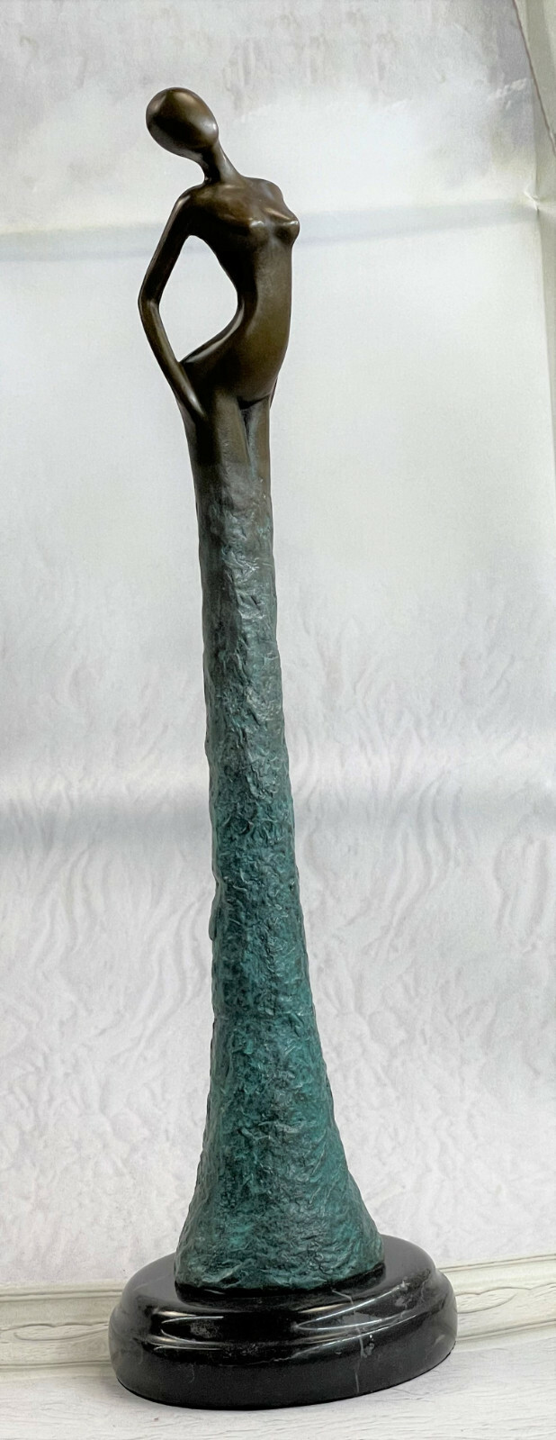 BRONZE ART DECOR STATUE SCULPTURE FIGURINE FIGURE NUDE GIRL BY ALDO VITALEH
