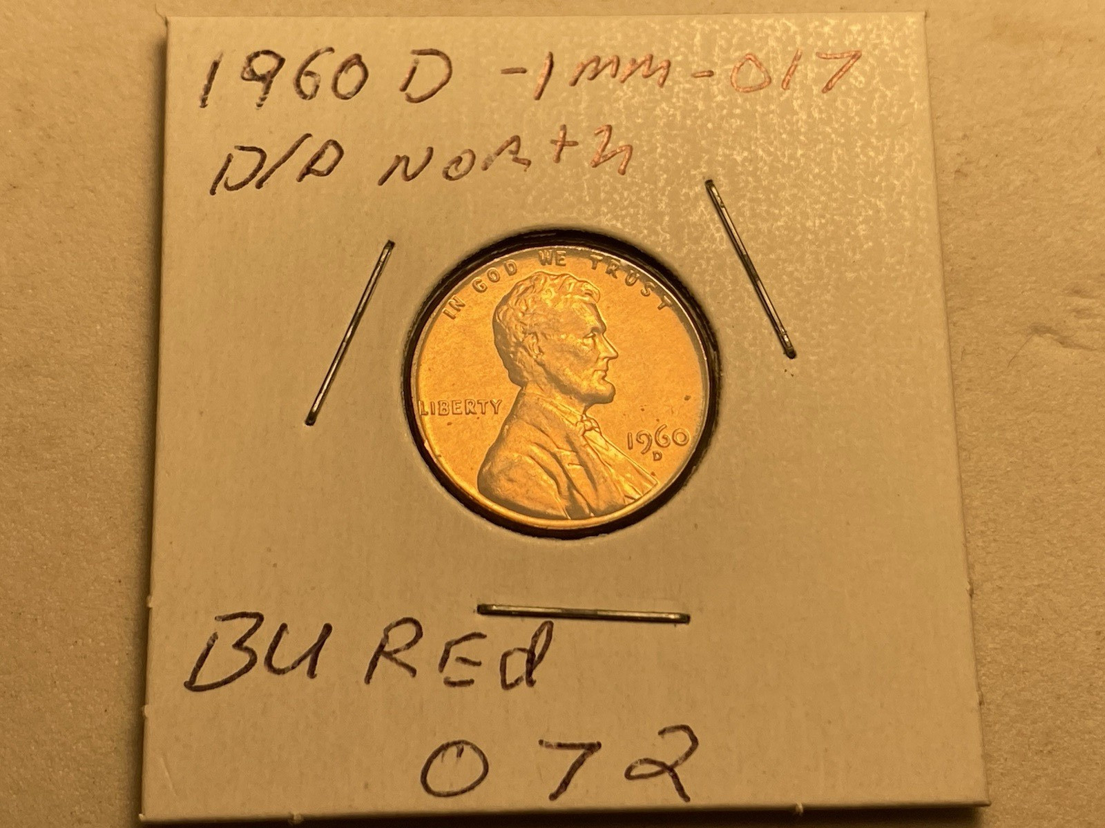 1960D/D 1MM-017 BU RED PLEASE READ DESCRIPTION 072