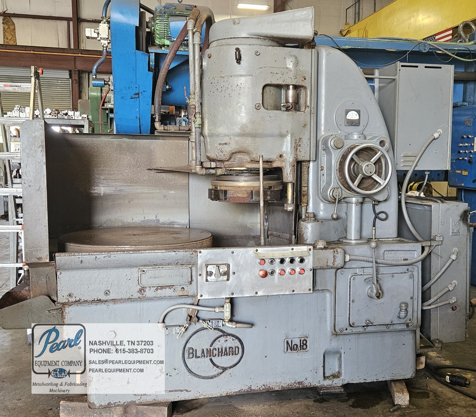 36"  BLANCHARD MODEL NO.18 VERTICAL SPINDLE ROTARY SURFACE GRINDER MODEL: NO.18