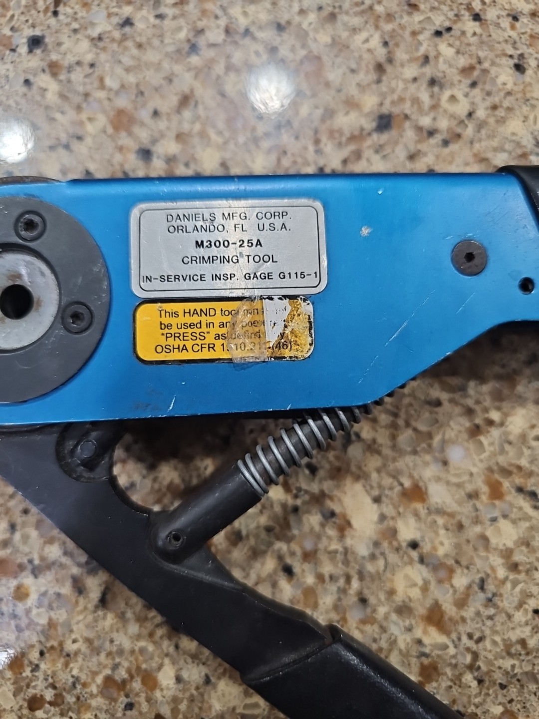 DMC USA M300-25A Adjustable Crimper Daniels Tool Aviation