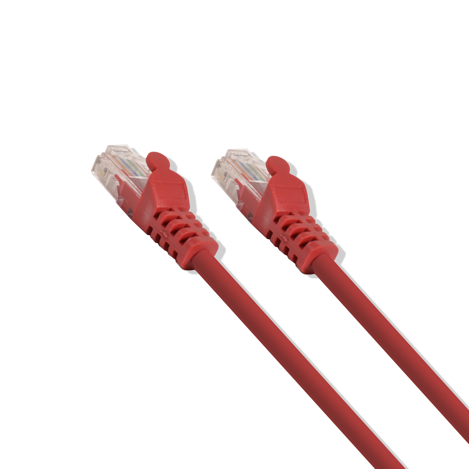 10Ft Cat5e Ethernet RJ45 Lan Wire Network Red UTP 10 Feet Patch Cable (5 Pack)