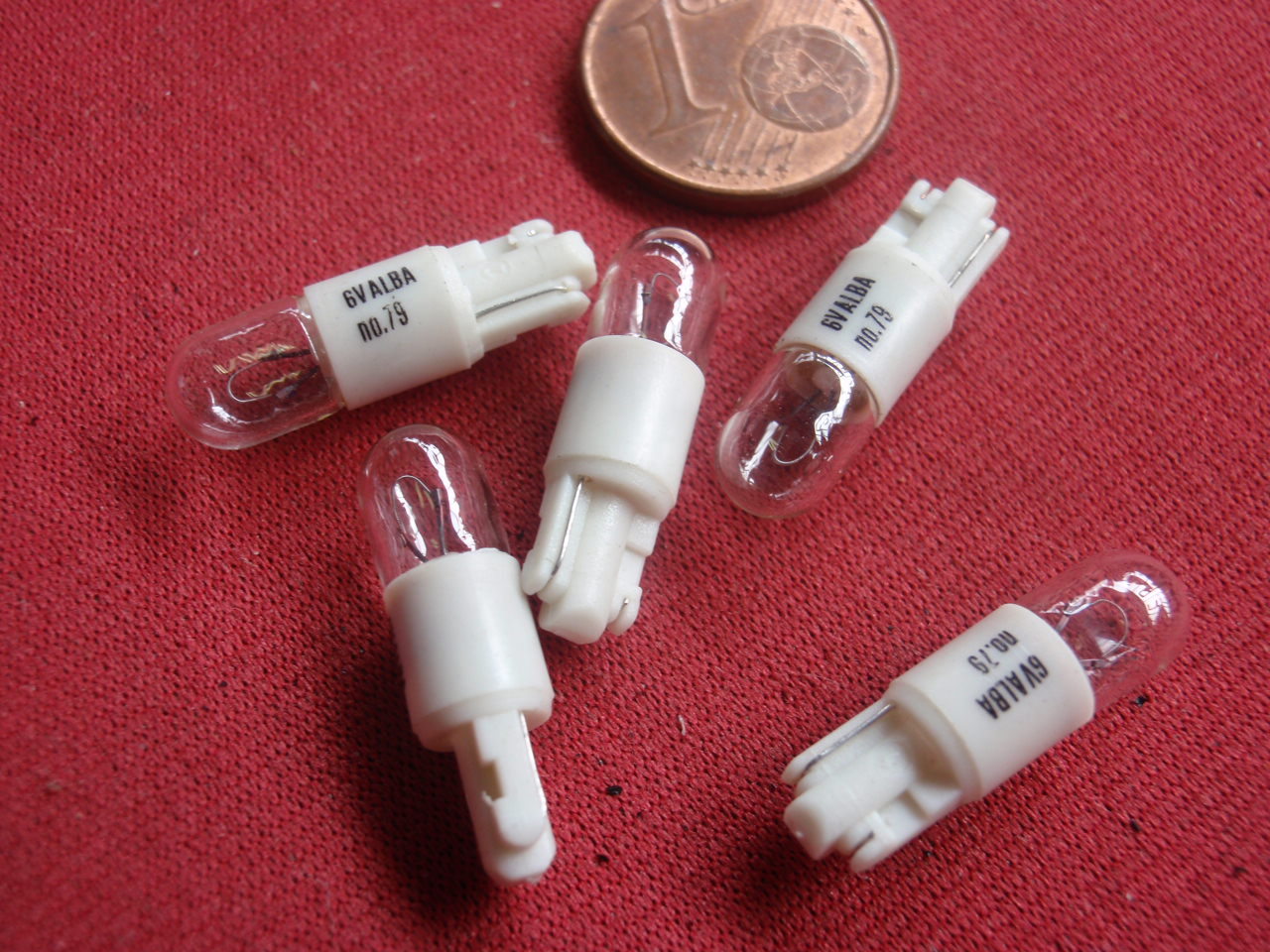 10x W2 SOCKET BULB 6V 1.2W 0.2A D5x17mm 24035-52