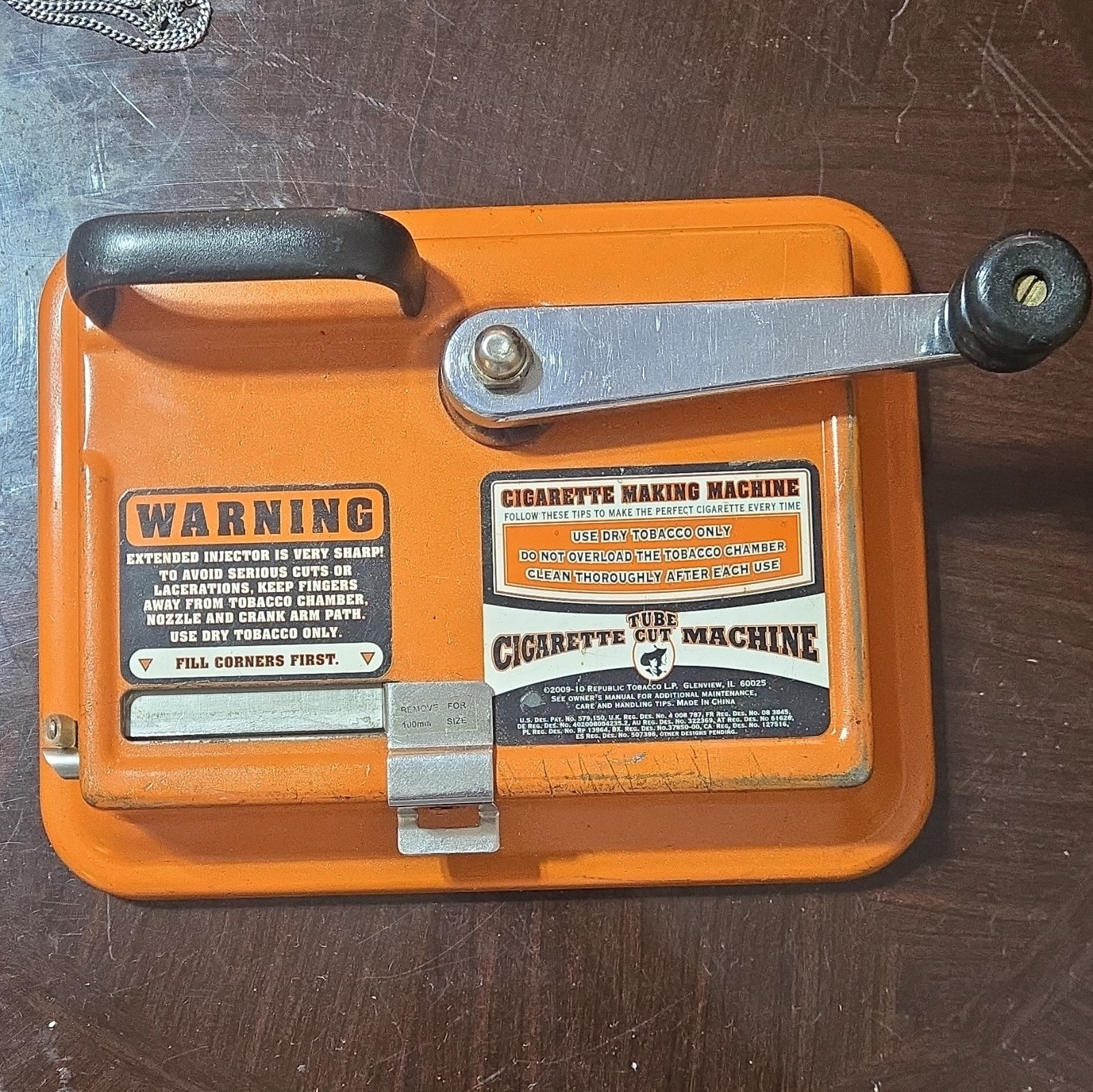 Gambler Orange Manual Tube Cut Cigarette Making Machine Roller Maker