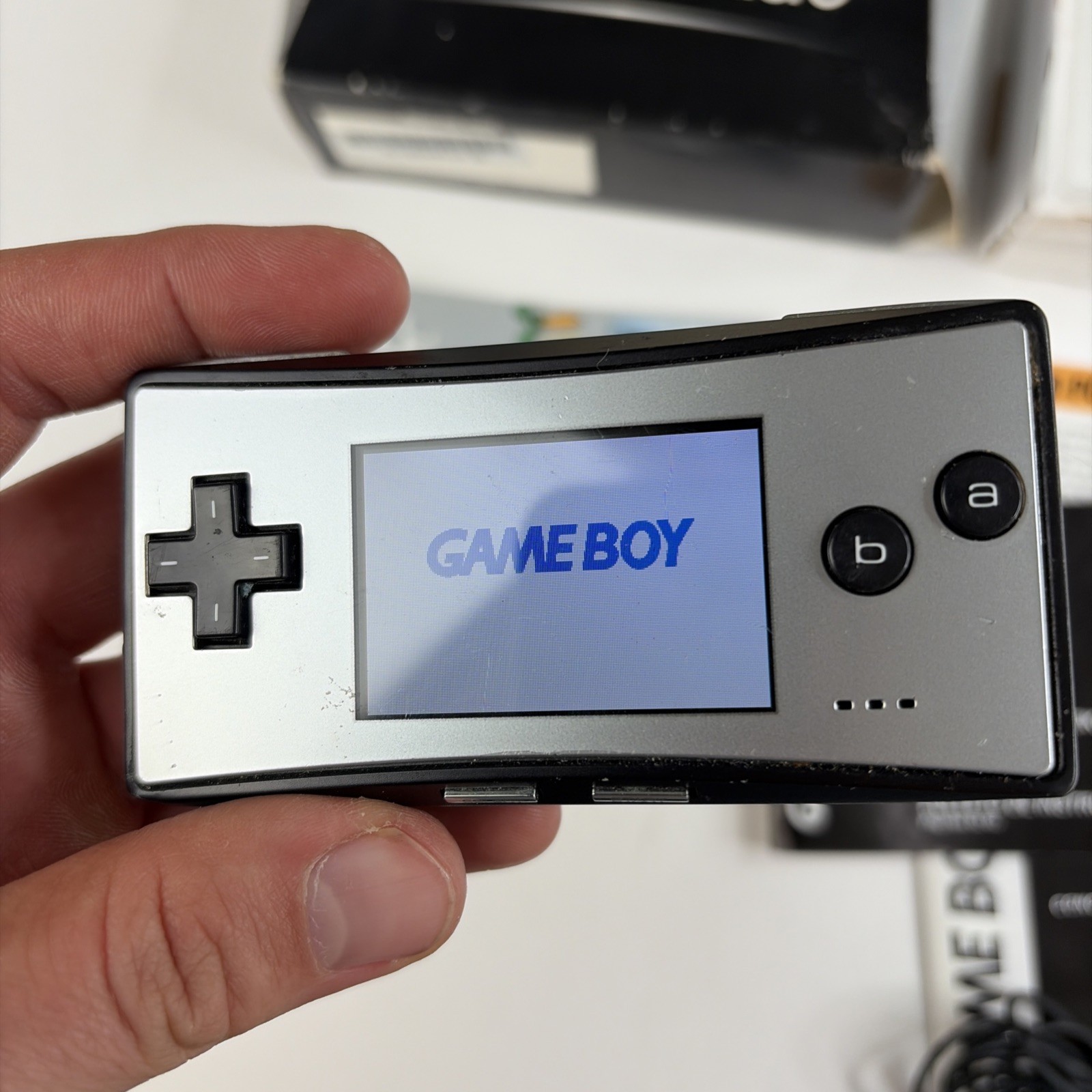Gameboy micro With Complete In big box Inserts, Charger, Faceplates OEM