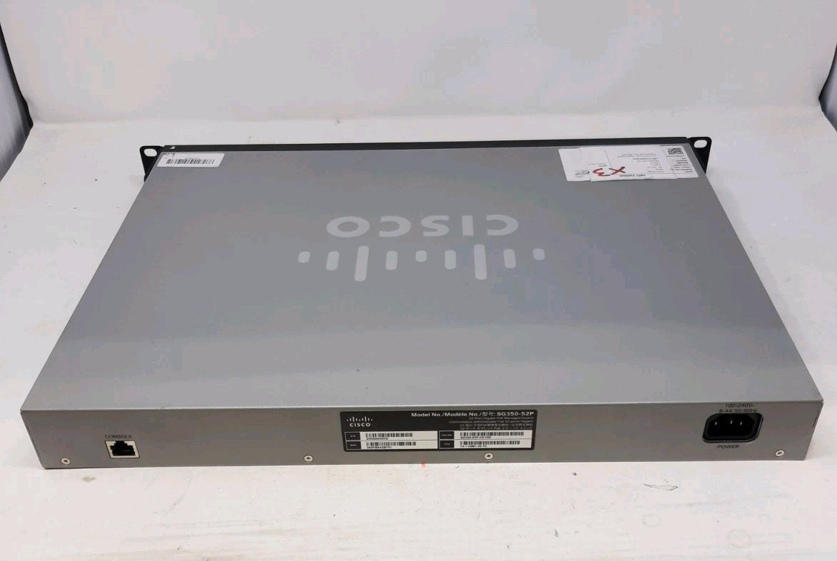 Cisco SG350-52P-K9 52 Port PoE Stackable Managed Switch