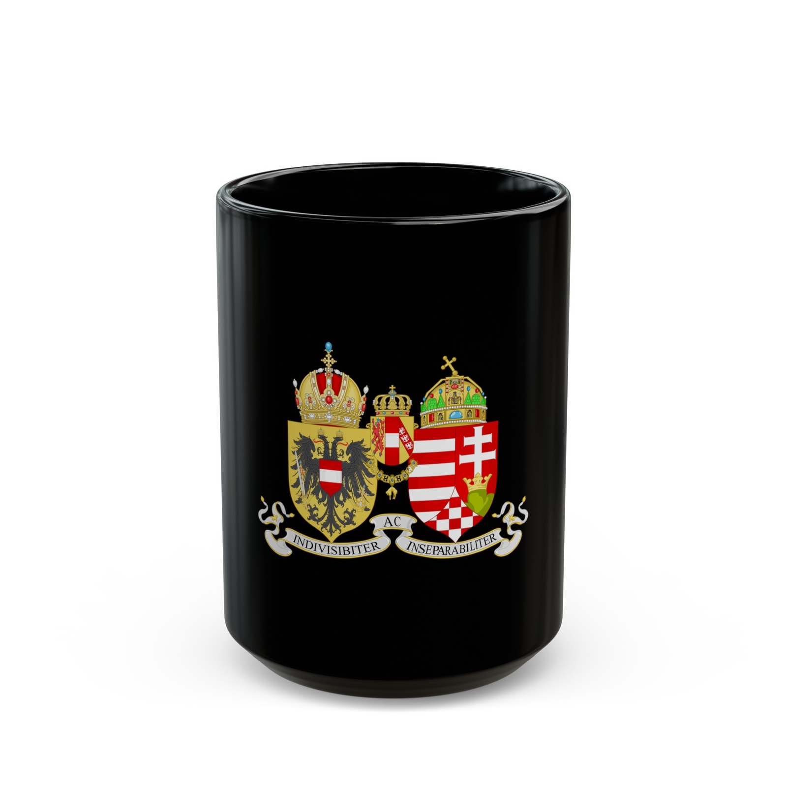 Lesser Coat of arms of Austria-Hungary - Black Coffee Mug