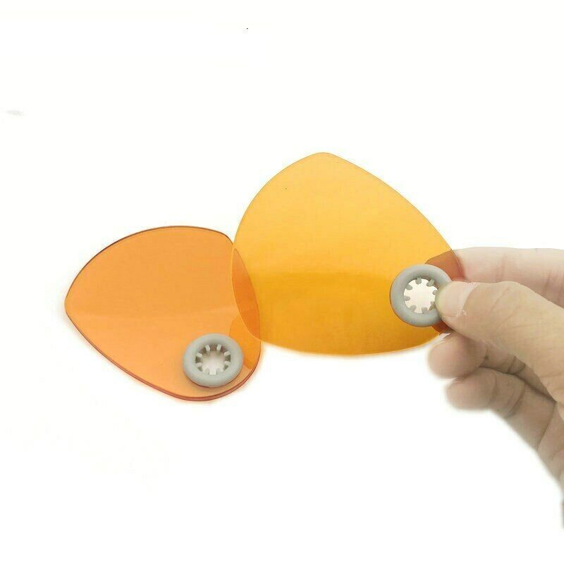 5 Pcs Dental Shade Board Curing Light Hand Protect Shield Held Filter Triangular