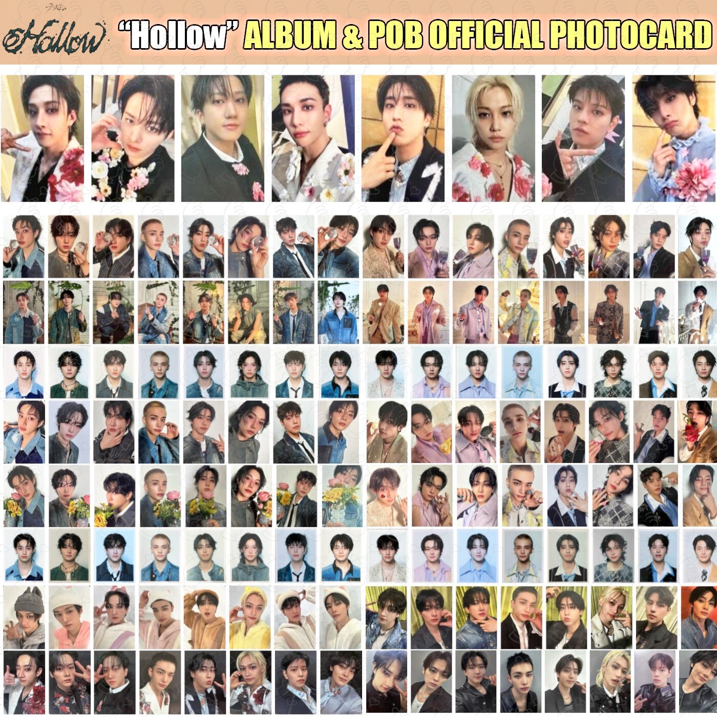 Stray Kids Hollow Japan Album Official Photocard Solo POB Lucky Draw Shibuya