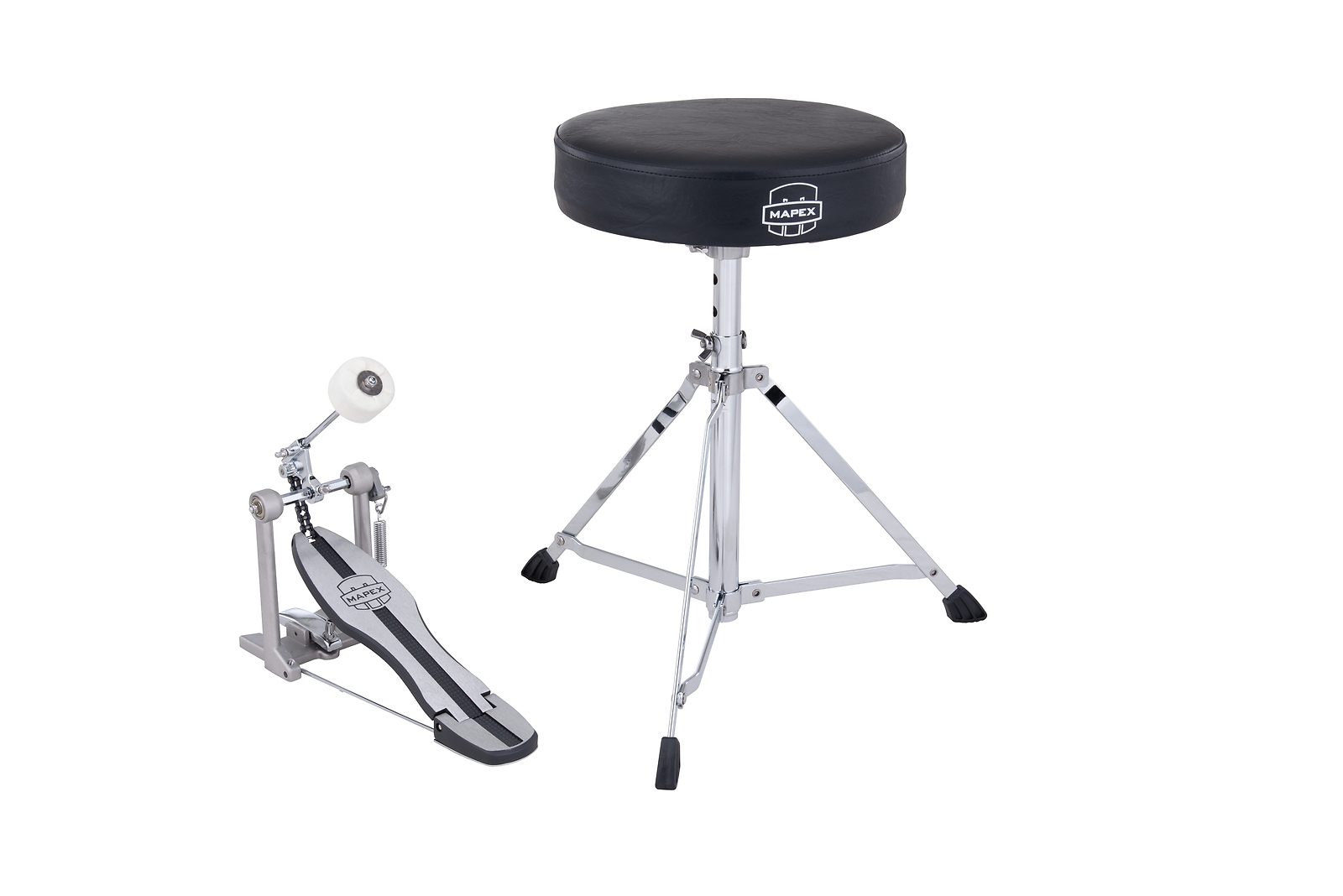 Mapex 250 Series Hardware Pack: T400 Throne & P250 Bass Kick Drum Pedal | Dealer