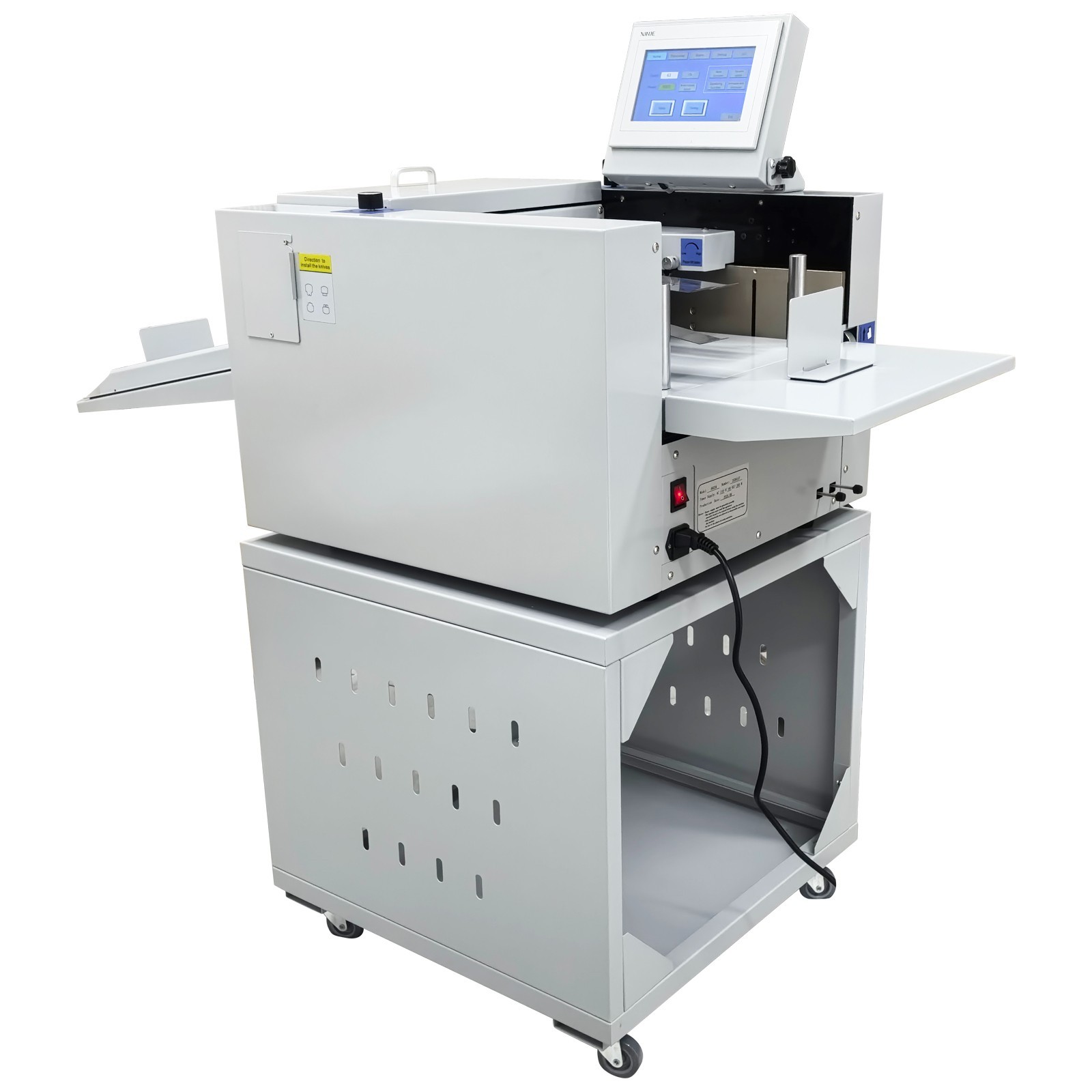 110V 13in Digital Creasing Machine Full Automatic Creasing Machine Touch Screen