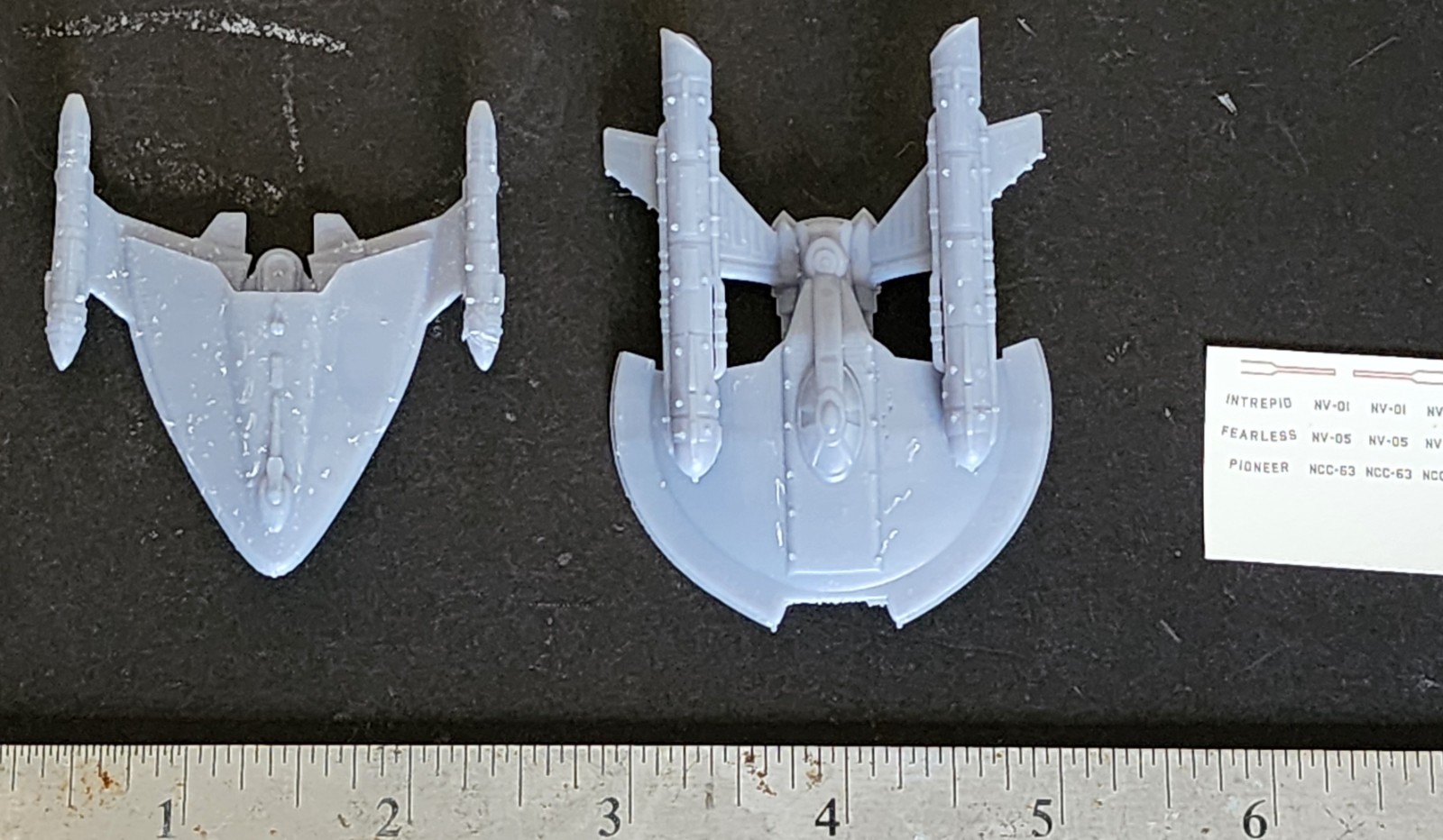 1/2500 scale NX Era Intrepid / Neptune Star Trek 3d printed resin model W/DECALS