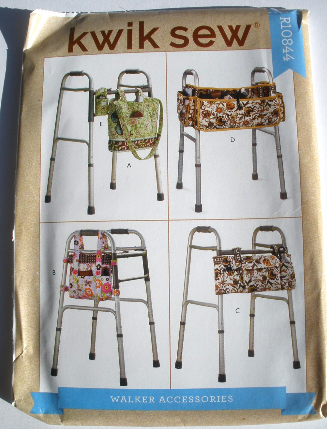 Kwik Sew R10844/K4291 Quilted Walker Bags, Organizers & Accessories UNCUT