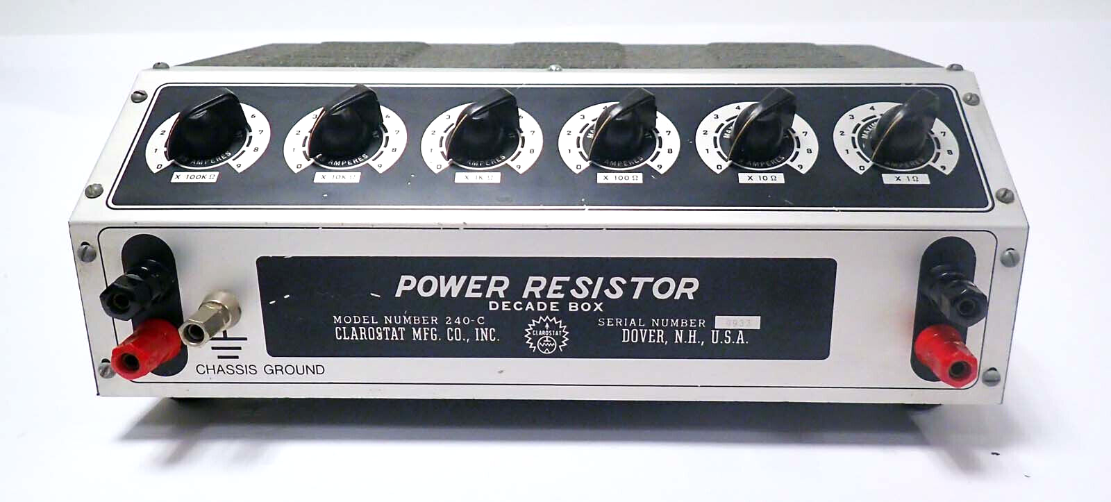 CLAROSTAT 240-C POWER RESISTOR DECADE BOX TESTED & WORKING