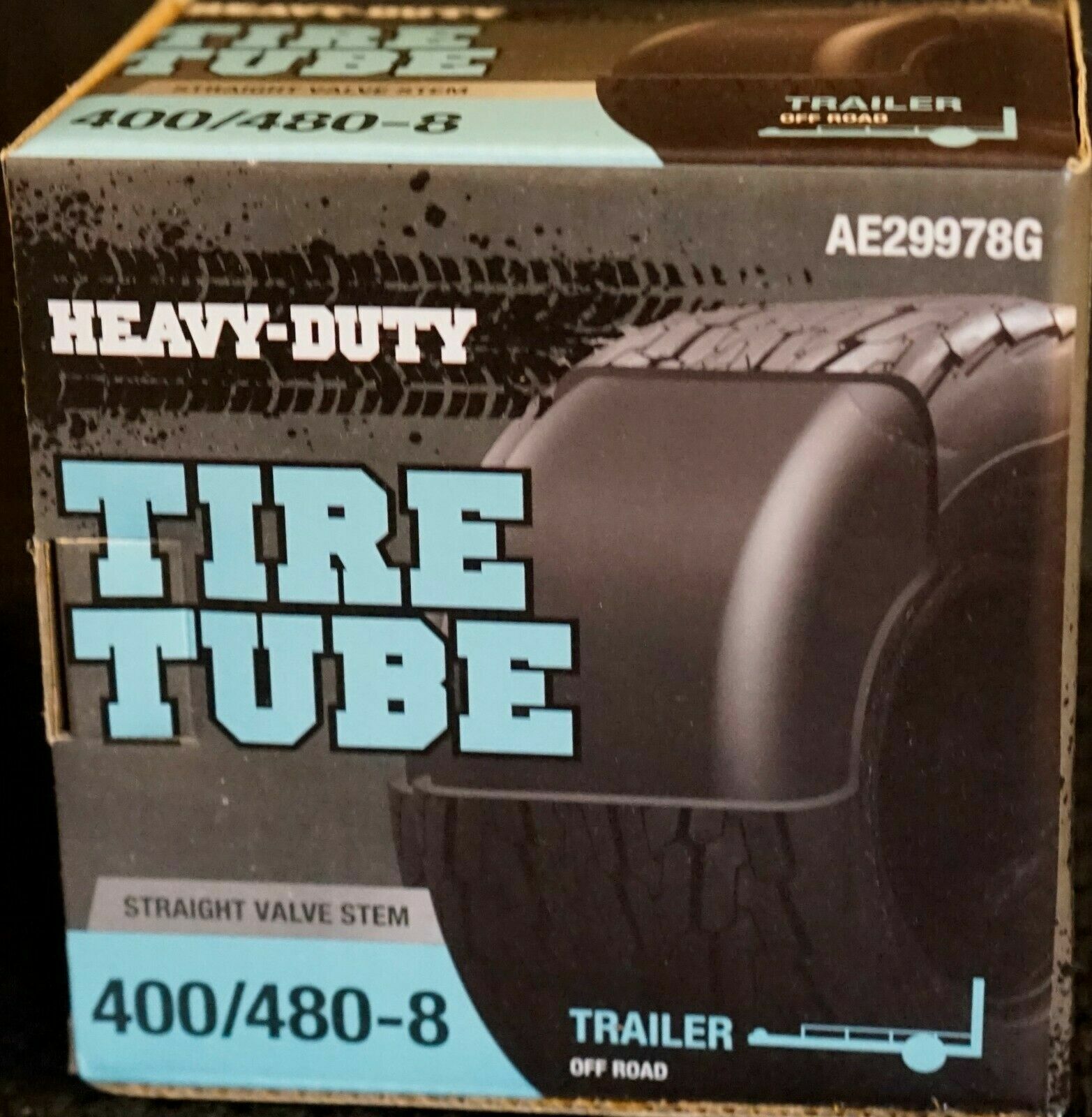Heavy Duty Straight Valve Stem Tire Tube 400/480-8 TRAILER ATV AE29978G SAME DAY