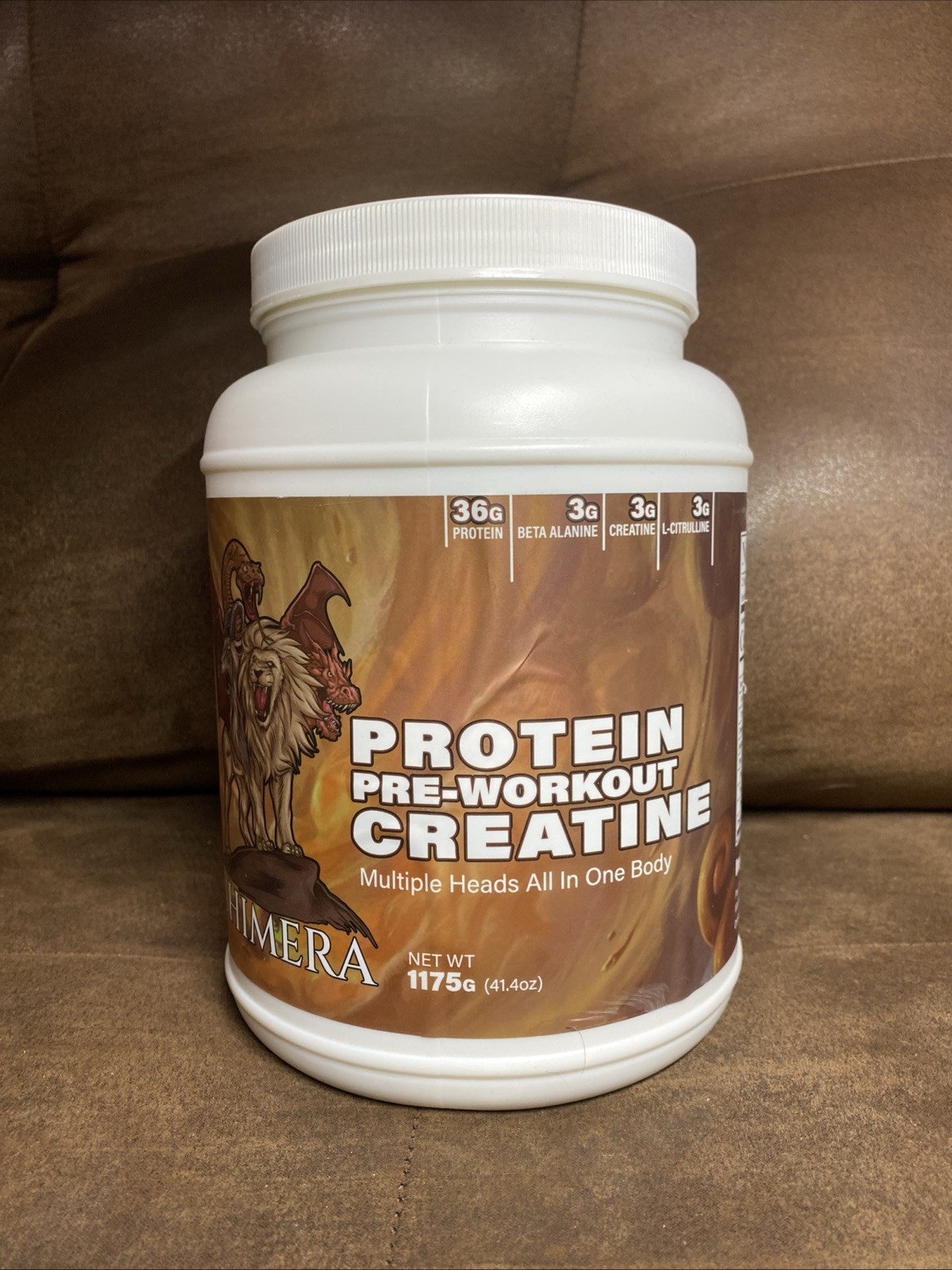 Chimera Protein Pre-Workout Creatine 1175g 41.4oz 36g Protein 170 Calories Per S