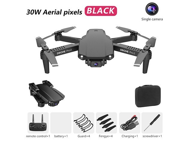 E99 Pro Drone 50X HD Camera Quadcopter RC Altitude Hold Helicopter 2 Batteries