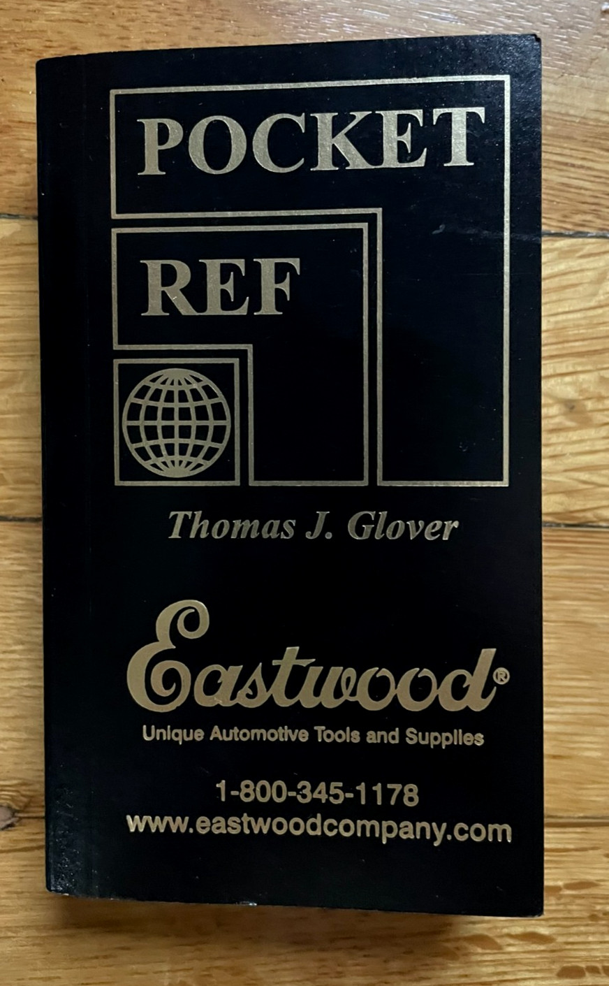 POCKET REF Thomas Glover 3rd edition book Eastwood Automotive Tools + Supplies