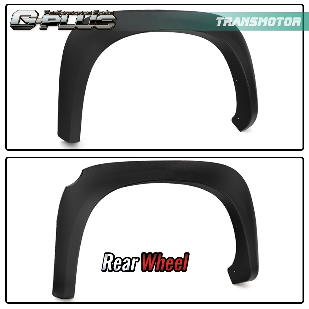Fit For 05-11 Dodge Dakota Matte Black Fender Flares Front Rear Set