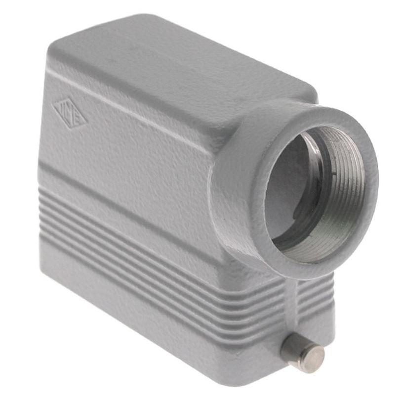 CAO-16L29, ILME, Rectangular Connector Hood, Size 77.27, Side PG29 cable entry