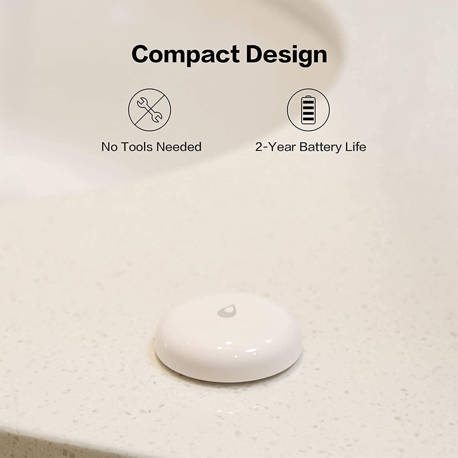 Aqara Water Leak Sensor 3 Pack, Zigbee Wireless Detector for white
