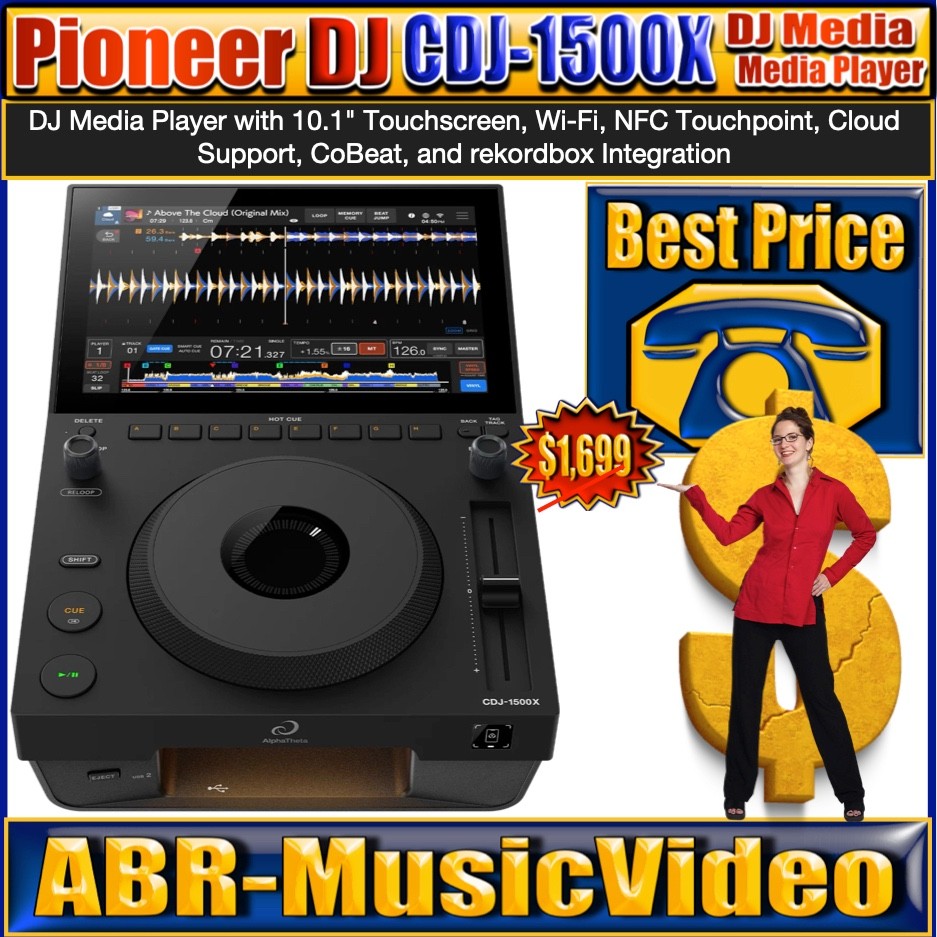Pioneer DJ AlphaTheta CDJ-1500X DJ Media Player